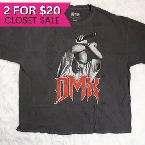 NWOT DMX Distressed Unisex Licensed Band T Shirt Merch Crew Neck Tee Size 3XL‎